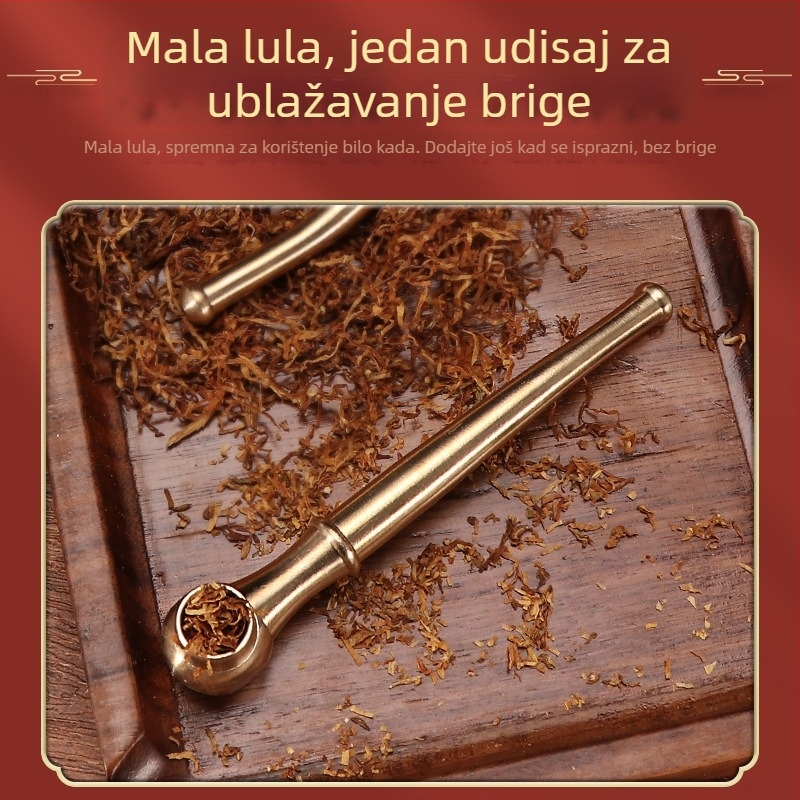 Metalna lula za duhan, ponovno upotrebljiva, dizajn s tri namjene, minimalistički stil, mogućnost prilagodbe