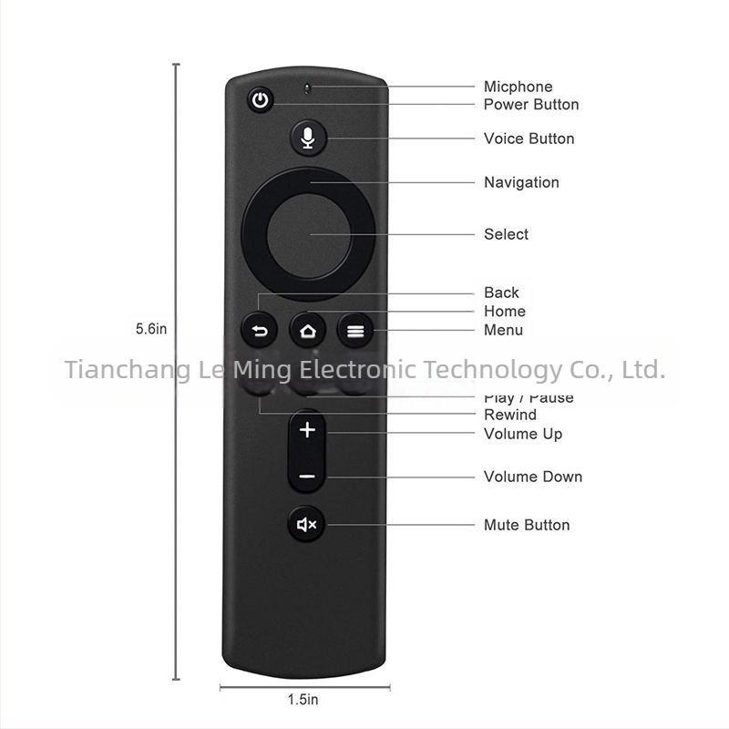 LM L5B83H Bluetooth glasovno upravljanje daljinskim upravljačem za set-top box, doseg 10 m