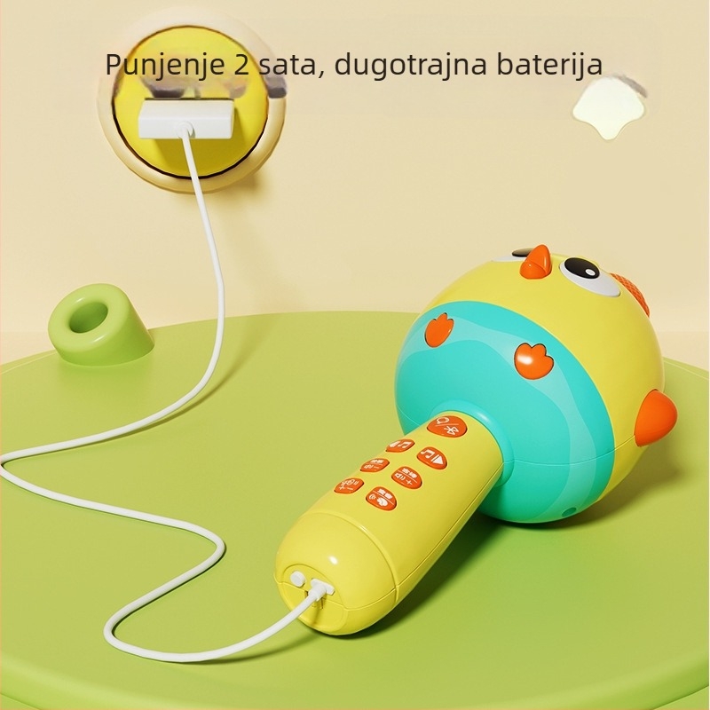 Befer dječji edukativni mikrofon, plastični, za djecu 0–3 godine
