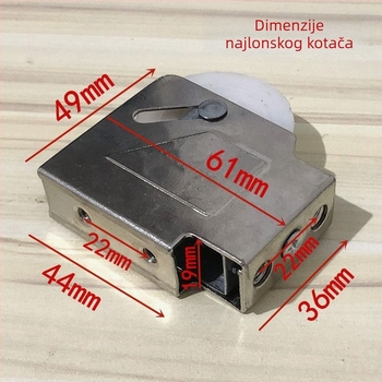 Tiši aluminijski valjci za vrata tipa 90 za klizne prozore i vrata