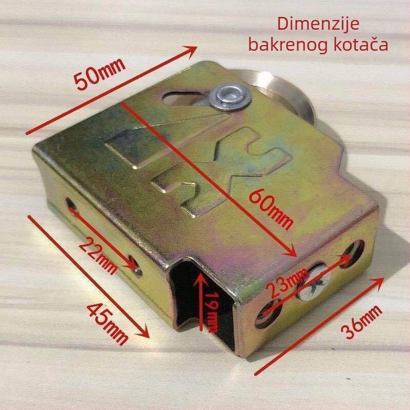 Tiši aluminijski valjci za vrata tipa 90 za klizne prozore i vrata