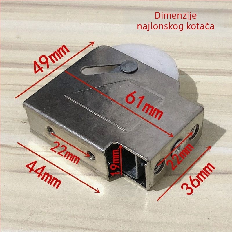 Tiši aluminijski valjci za vrata tipa 90 za klizne prozore i vrata