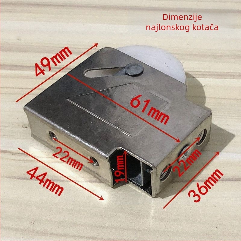 Tiši aluminijski valjci za vrata tipa 90 za klizne prozore i vrata