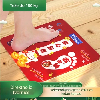 Digitalna vaga za mjerenje tjelesne težine za kućnu upotrebu, poklon za vjenčanje, slatka dekorativna figura za novi dom, kapacitet 180 kg