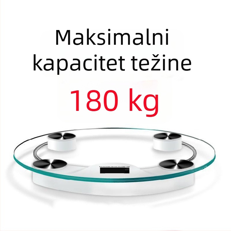 Elektronička vaga s minimalističkim dizajnom, baterijsko napajanje, do 150 kg, univerzalna uporaba
