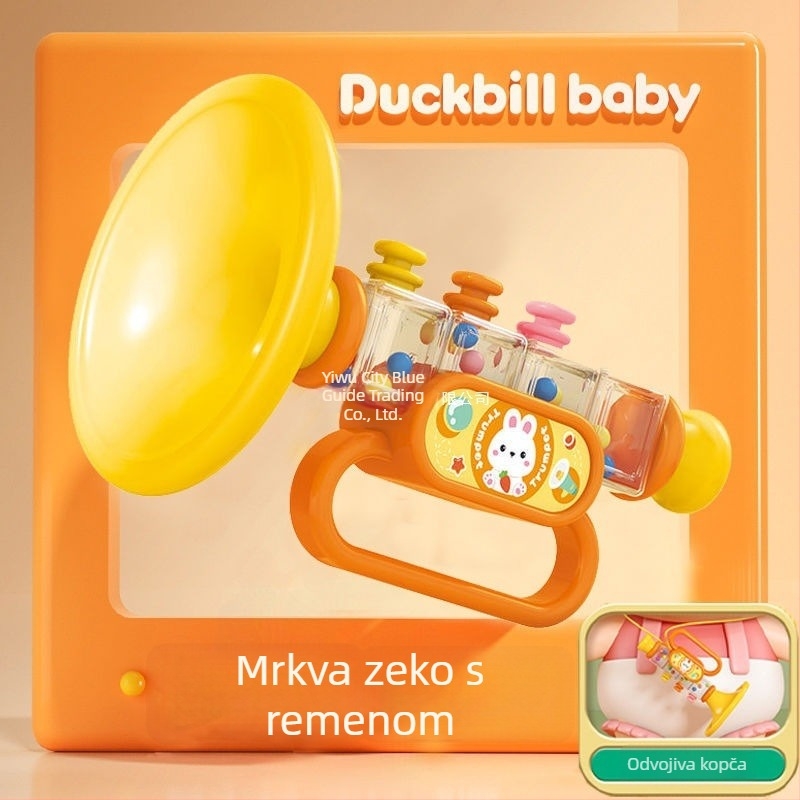 Igračka truba za bebe i djecu od 0 do 3 godina – duvni muzički instrument koji potiče razvoj emocija i vida