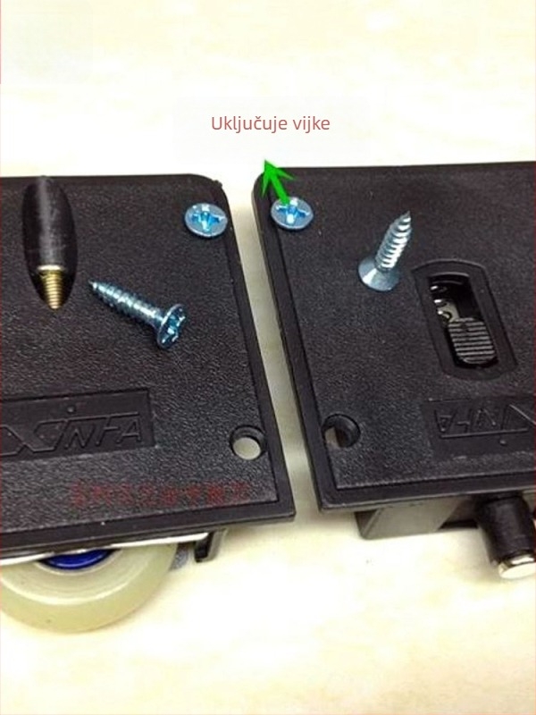 Kuglice za klizna vrata ormara – plastične, američki stil, model 002_14Xbc