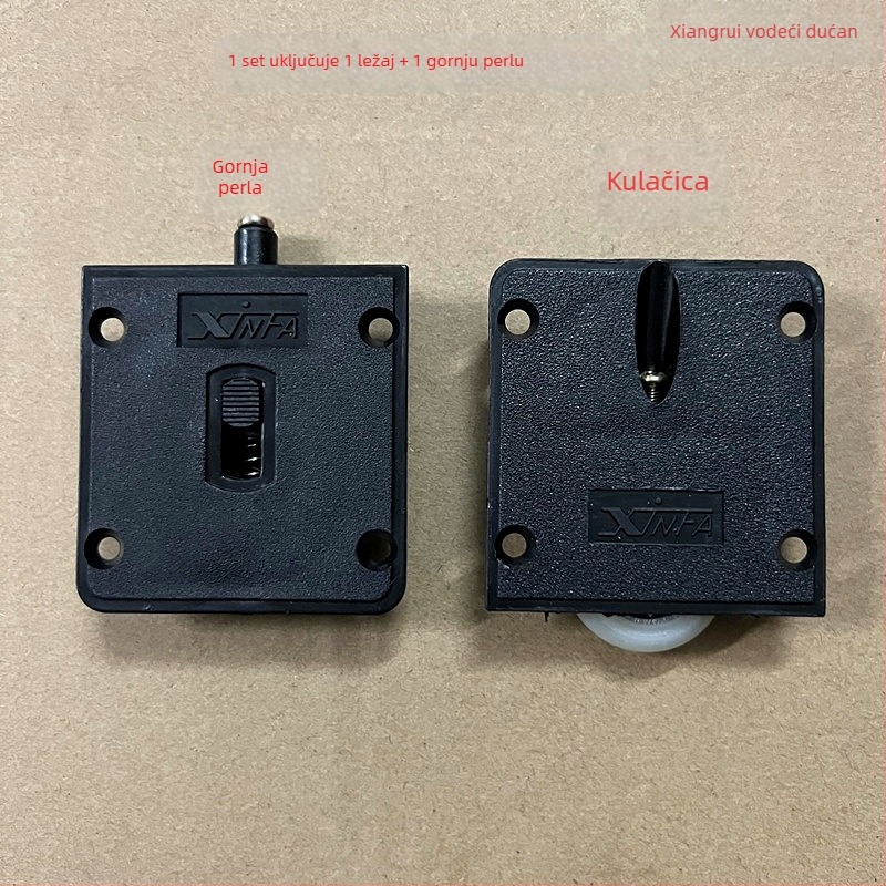 Kuglice za klizna vrata ormara – plastične, američki stil, model 002_14Xbc