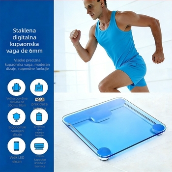 Vaga za tjelesnu težinu, visoko precizna elektronička vaga s baterijskim napajanjem, maksimalna nosivost 180, Yongheng good products