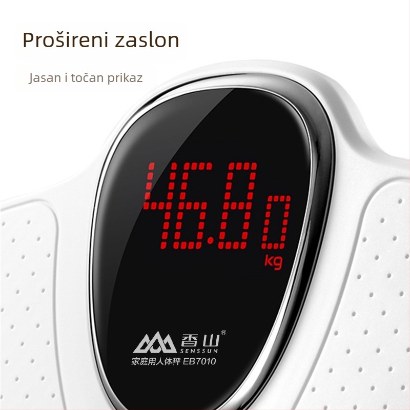 Fragrant Mountain Elektronska vaga za tijelo – prijenosna vaga s režimom držanja bebe, kapacitet 180 kg, napajanje baterijama