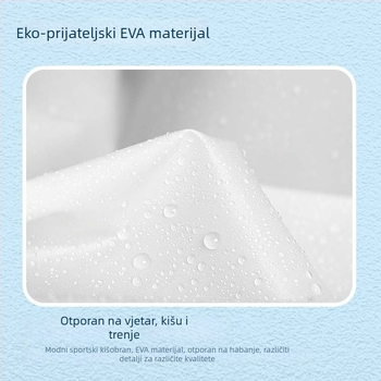 Jednokratni EVA kišni kaput za odrasle, pončo za planinarenje u karikaturalnom stilu, debljina tkanine 0.03