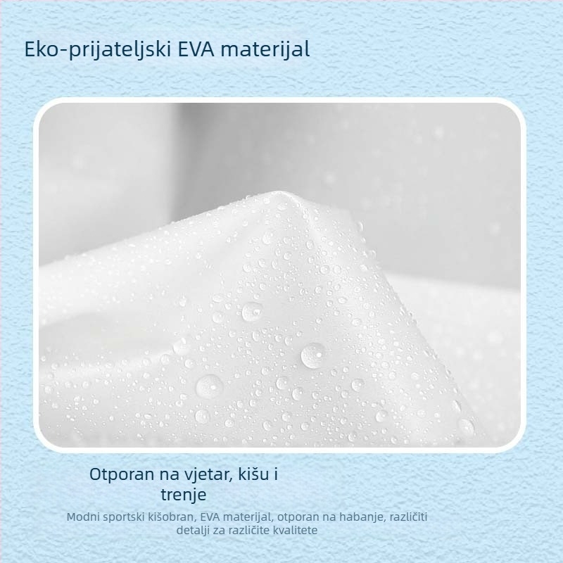 Jednokratni EVA kišni kaput za odrasle, pončo za planinarenje u karikaturalnom stilu, debljina tkanine 0.03