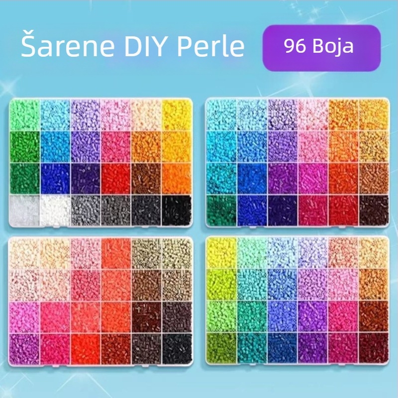 DIY perle za fuuziju – bez rupa, za 3D slagalicu, za uzrast 7–14 godina