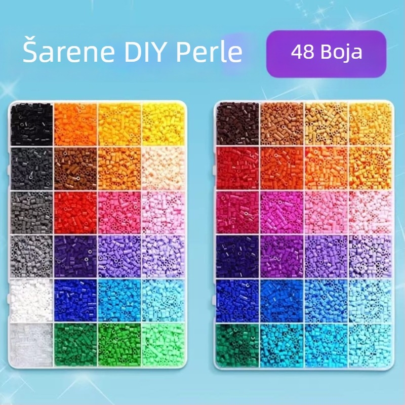 DIY perle za fuuziju – bez rupa, za 3D slagalicu, za uzrast 7–14 godina