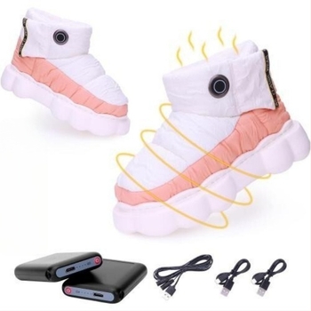 USB grijane papuče s baršunastim gornjim dijelom, potplat od tkanine i pjene, unisex kućne papuče, prilagodljive