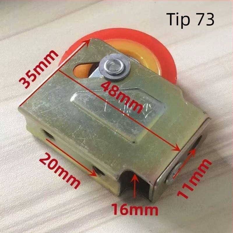 Hardver za klizna vrata i prozore, tip 73 s rolnim mehanizmom, aluminijska legura, starinski bakreni završetak, brend Unique