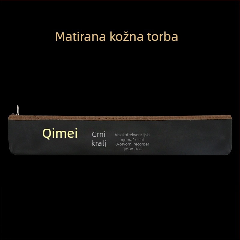 Qimei rekorder QM8A-18B/QM8A-18G, 8 otvora, visoki registr, njemački stil G / engleski stil B, kožna torbica