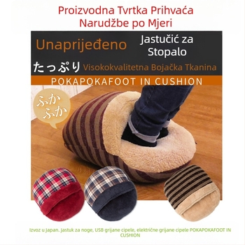 USB grijane papuče s baršunastim gornjim dijelom, unisex, TPE đon