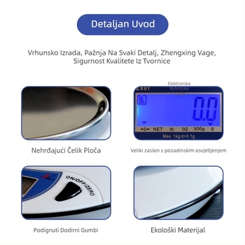 Kuhinjska vaga Tang heng, digitalna, višenamjenska