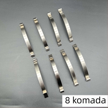 Donji kotač za klizna vrata s pločom opruge od mangan čelika, za garderobu ili balkonska staklena vrata
