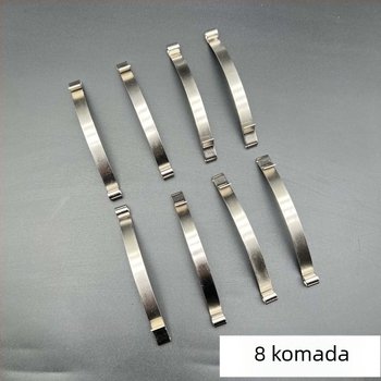 Donji kotač za klizna vrata s pločom opruge od mangan čelika, za garderobu ili balkonska staklena vrata
