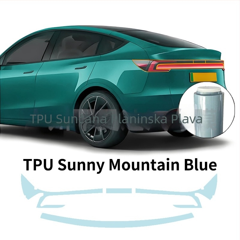 Folia za stražnja svjetla Tesla Model Y 2025, TPU, prozirna, brenda Jwudmvp