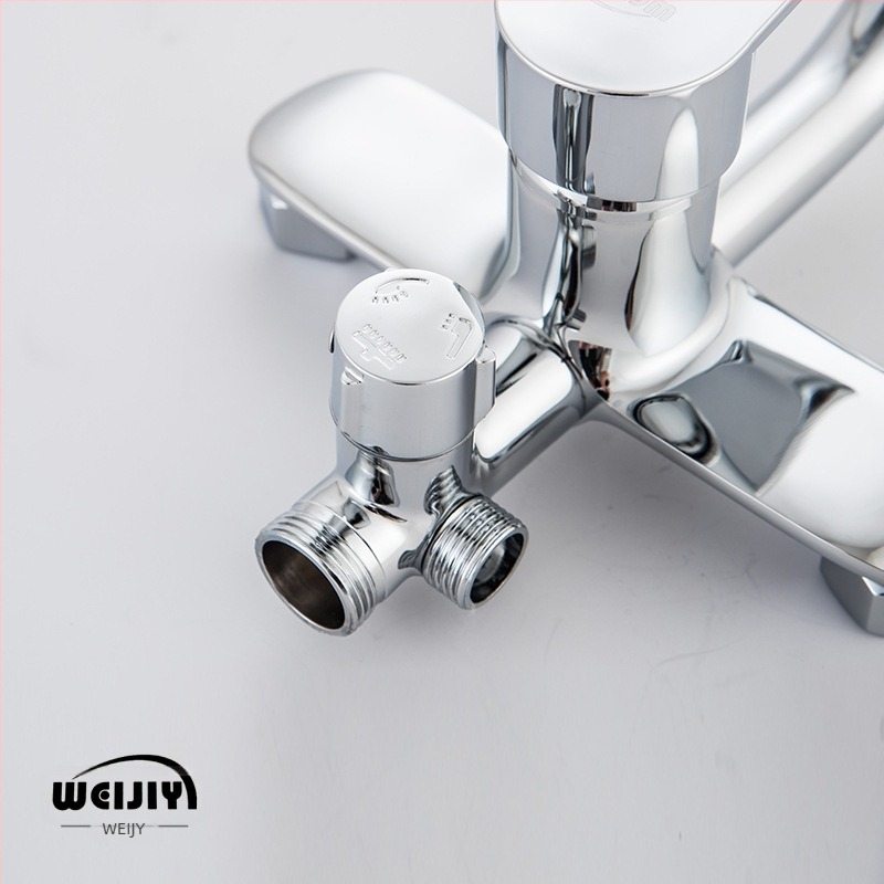 Ugrađeni tuš mikser s mesnim tijelom, keramički kartridž, model SK-7890, za tuš, 0–80°C, 0,8 MPa