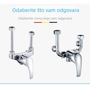Ventil za miješanje za električni bojler s U-oblikom bakrenog tijela, plošno montiran, miješanje vruće i hladne vode, model Jq-1013, radni tlak 0.6, vruća voda 80°C, protok izlaza 1