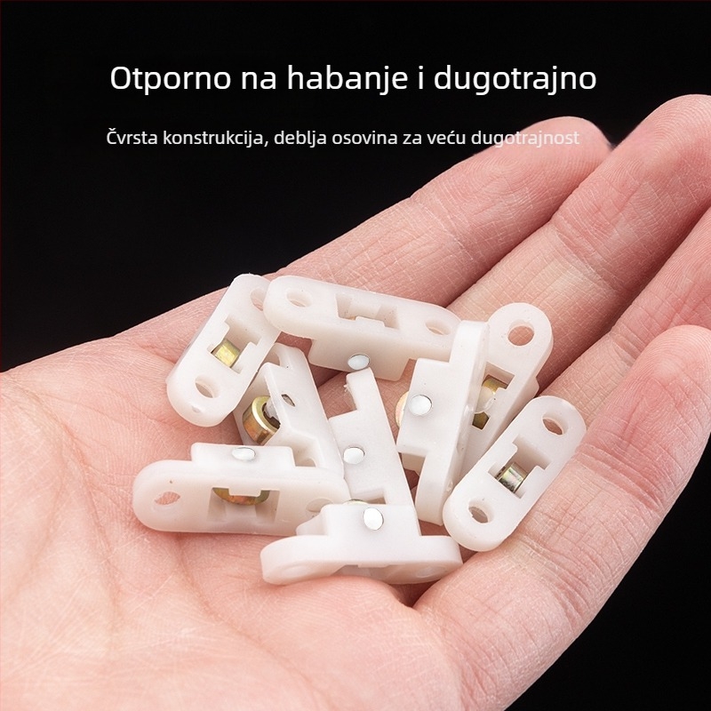 Plastično-čelični prozorski kotači za klizna vrata, najlonski valjci, pakiranje 10 kom., Model F75SMM7S7MM6HH, Opseg primjene: Drugo, Marka: Drugo