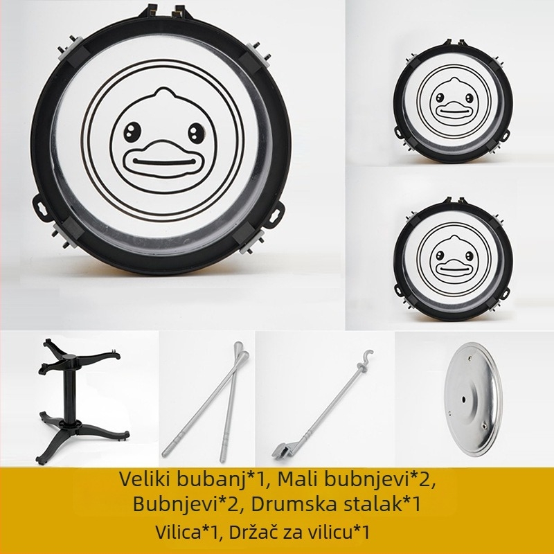 Zifan mahagonij bubnjarski set za početnike – Unisex igračka za dojenčad i malu djecu (0–3 godina)