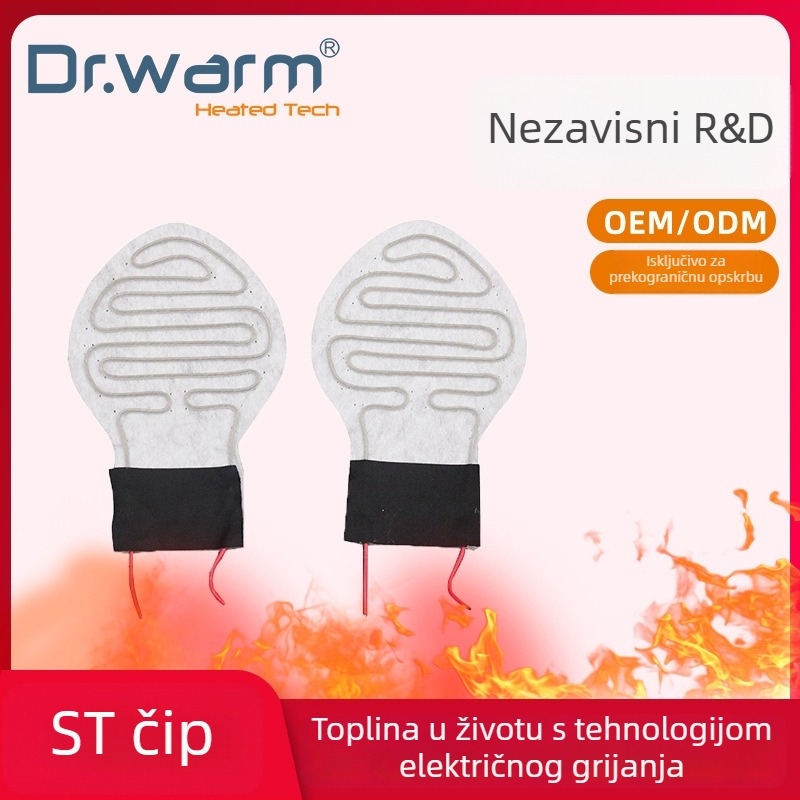 Grijane uloške s žičastim elementima – USB napajanje, unisex papuče/domaća obuća, S-KING