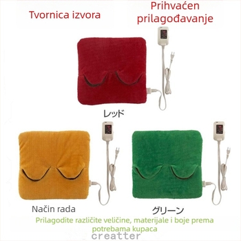 USB grijane papuče s vunenim gornjim dijelom i EVA đonom, unisex, s navlakom, grijaće uloške