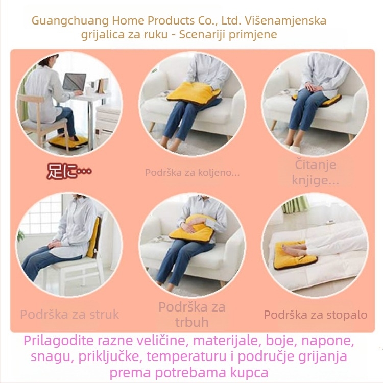USB grijane papuče s vunenim gornjim dijelom i EVA đonom, unisex, s navlakom, grijaće uloške