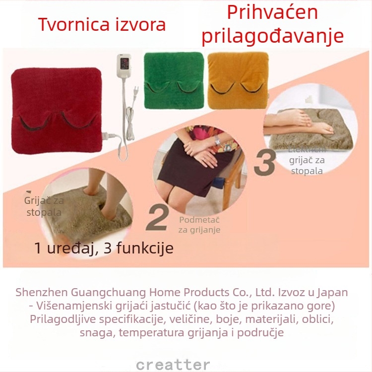 USB grijane papuče s vunenim gornjim dijelom i EVA đonom, unisex, s navlakom, grijaće uloške