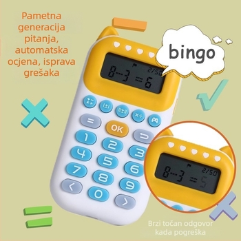 Dječja inteligentna edukativna mašina – trening usmene aritmetike, roditeljsko-dijete igre, ABS, USB punjenje, za uzrast 4-6 godina