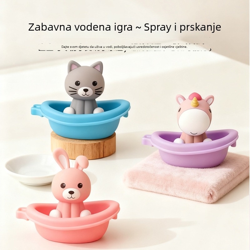 Plastična plivajuća igračka za kupanje s motivom životinja za djecu 0–2 godine