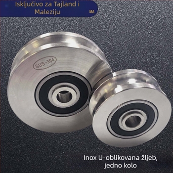 Nerđajući čelični tračni kotač s osovskim jezgrom, povećan i debeli dizajn; prilagođeni crteži; moderni jednostavni stil