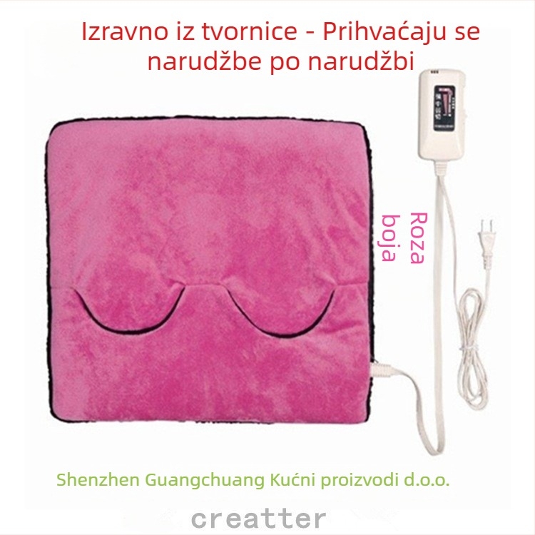 USB grijane papuče s grijačem za stopala – Unisex, gornji dio od krzna, EVA đon