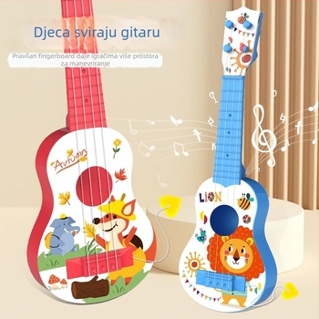 Dječji ukulele-igračka gitara – plastični glazbeni instrument, marka Huarui, kategorija: ukulele gitara, za djecu 4–6 godina, 3C certifikat 2019152202026856