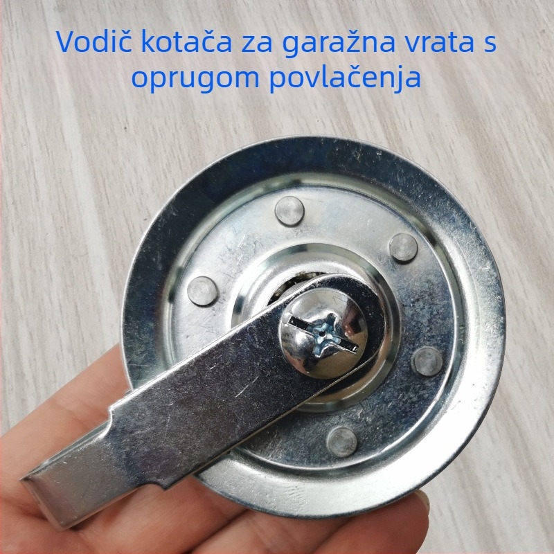Električni vodilni kotač za garažna vrata s ležajem od čeličnog užeta, automatski teleskopski kotač za tračnicu