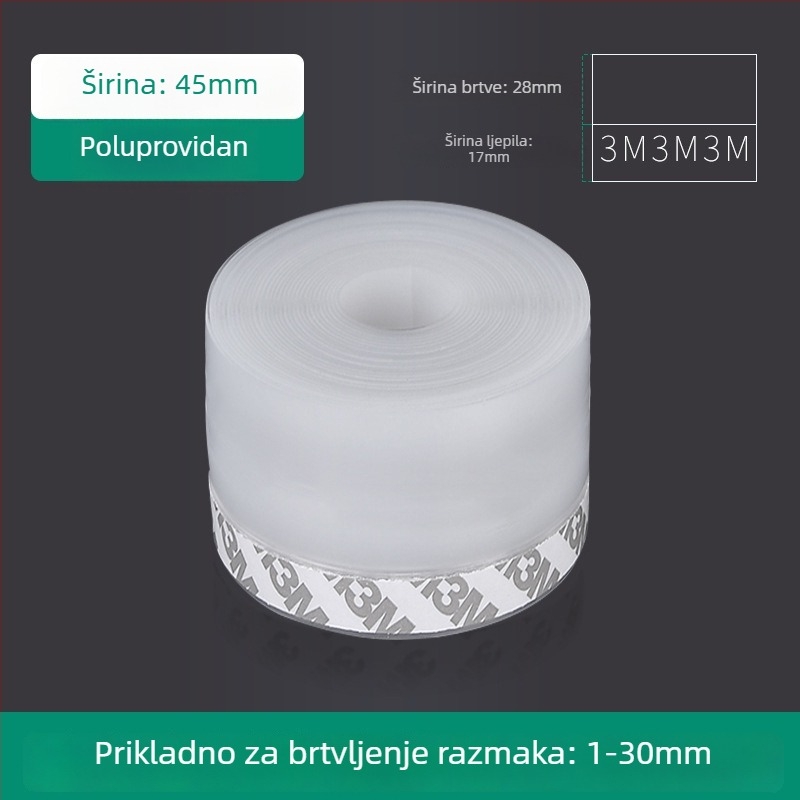 Prozirni donji brtveni trak za vrata, Yongyu, Windshield seal model, za vrata, moderan i jednostavan stil