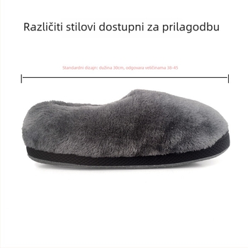 Yi nuan'er Unisex USB grijane papuče za masažu stopala, baršunasto gornje, TPE potplat