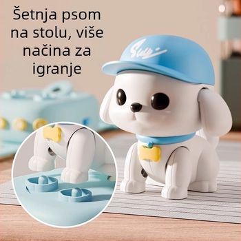 Pametni sat-igrač u obliku šteneta za rano obrazovanje: glasovni dijalog i ponavljanje priča, ABS plastika, napajanje baterijama (0–3 godine)
