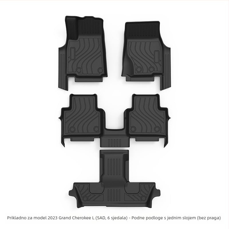 TPE prostirke za pod Jeep Grand Cherokee, potpuno pokriće, modeli 2011–2025
