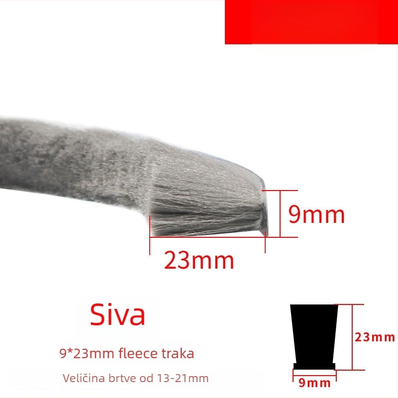 FSFLD brtvni trak za prozore, model Wool, visoka temperaturna otpornost, otpornost na habanje i starenje