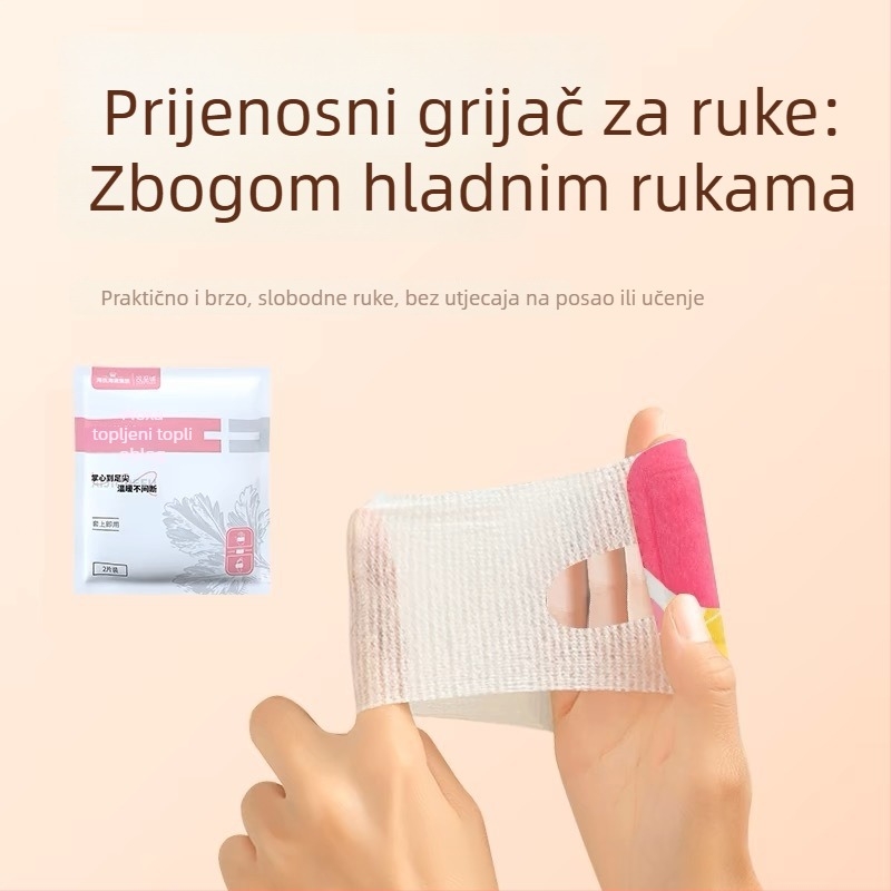 Nosive papuče s grijanjem – samohlađajući flaster, USB napajanje, platnati gornji dio, EVA potplat, 20 komada