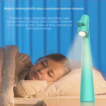 Dječji projektor s LCD zaslonom, zvukom i svjetlosnom projekcijom, ABS kućište, punjiva litijska baterija, za djecu 4–6 godina