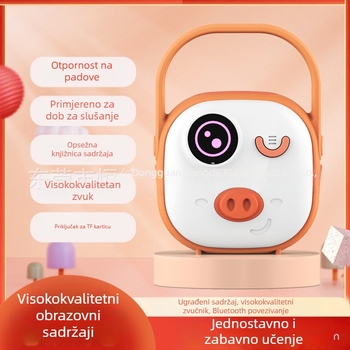 Priča mašina za bebe i djecu 0–3 godine | Bluetooth zvučnik s utorom za kartice, silikon edukativna igračka s ugrađenom baterijom, 4–8 GB memorije, Wi‑Fi