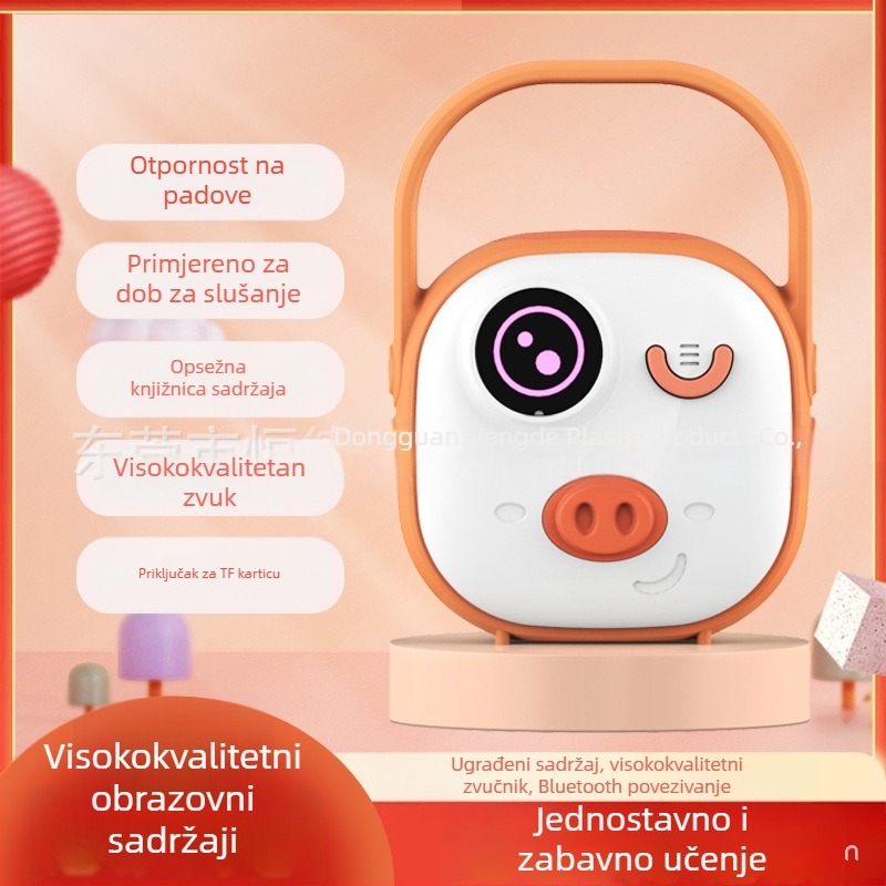 Priča mašina za bebe i djecu 0–3 godine | Bluetooth zvučnik s utorom za kartice, silikon edukativna igračka s ugrađenom baterijom, 4–8 GB memorije, Wi‑Fi