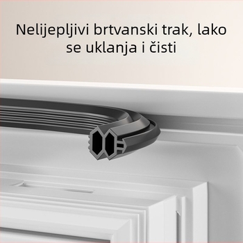 Zaptivna traka za PVC i prozore s termičkim prekidom; otporna na vjetar i sprječava propuštanje zraka zimi